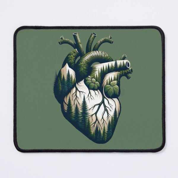 Item preview, Nature lovers anatomical forest heart designed and sold by amyksymes.