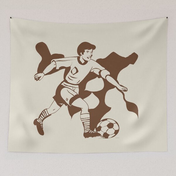 Item preview, Vintage Footballer, Football, Fußball, Fußballspieller, Fußballmeisterschaft, football championship, designed and sold by GOLDENGARDENART.