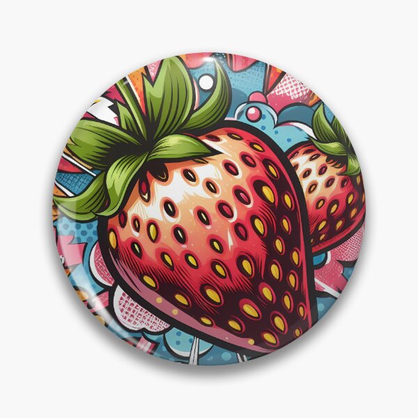 Item preview, Explosive Strawberries in Pop Art Style designed and sold by Vitalka-uk.