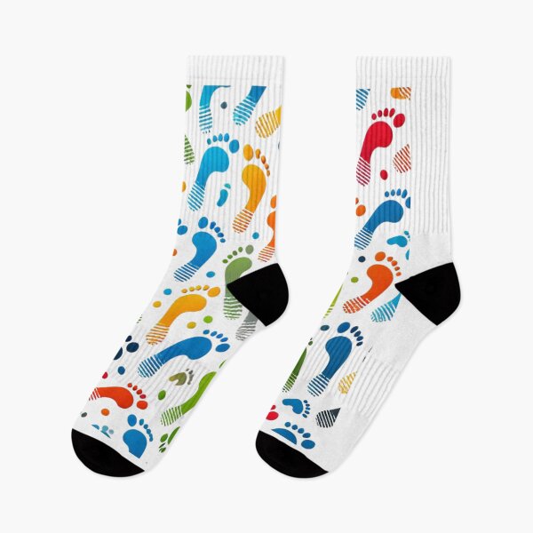 Item preview, Fun colored footsteps designed and sold by FusiTink.