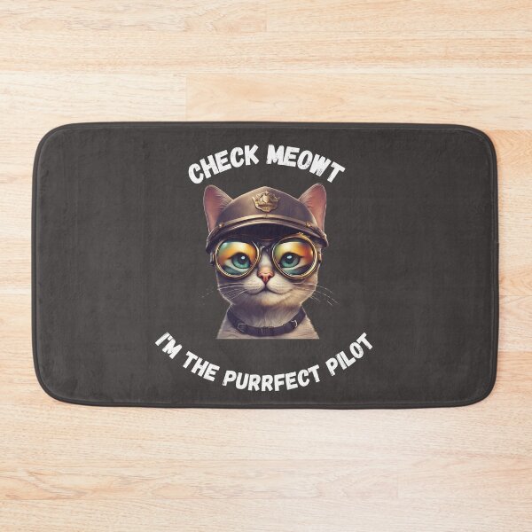 Item preview, I'm The Purrfect Pilot designed and sold by Lorify.
