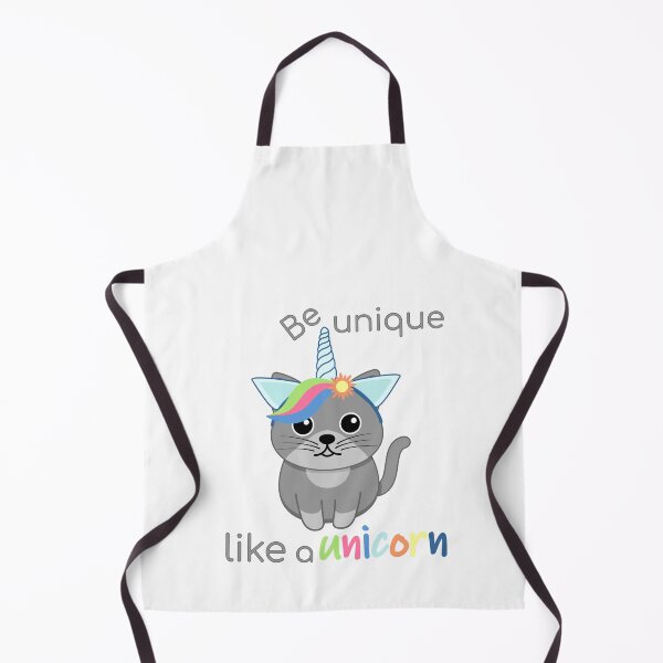 Item preview, Be unique like a unicorn, cat in a hoop with unicorn ears and horn designed and sold by ElenDiArt.