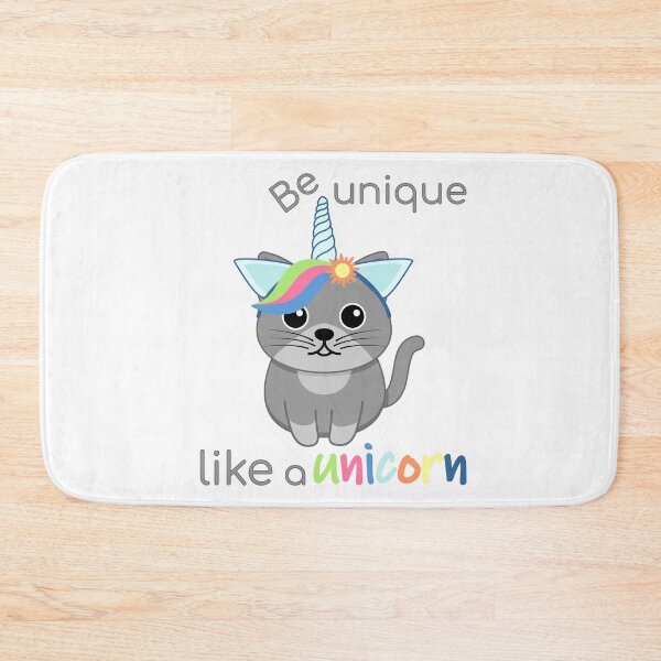 Item preview, Be unique like a unicorn, cat in a hoop with unicorn ears and horn designed and sold by ElenDiArt.