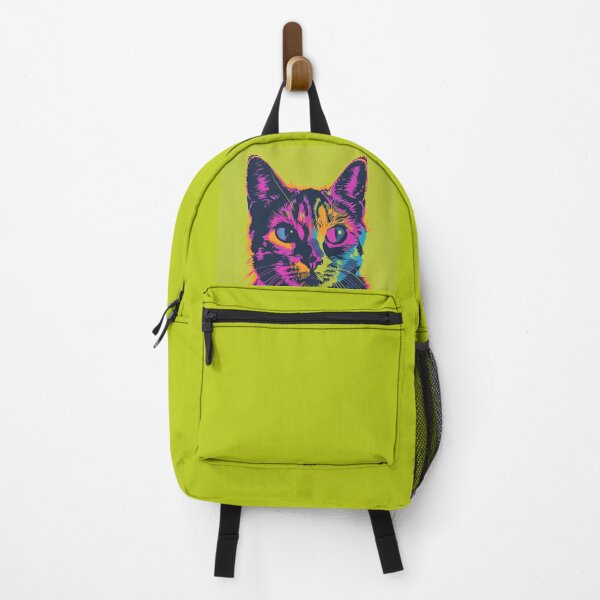 Item preview, Meow, colorful pop-art style cat designed and sold by silent-violin.