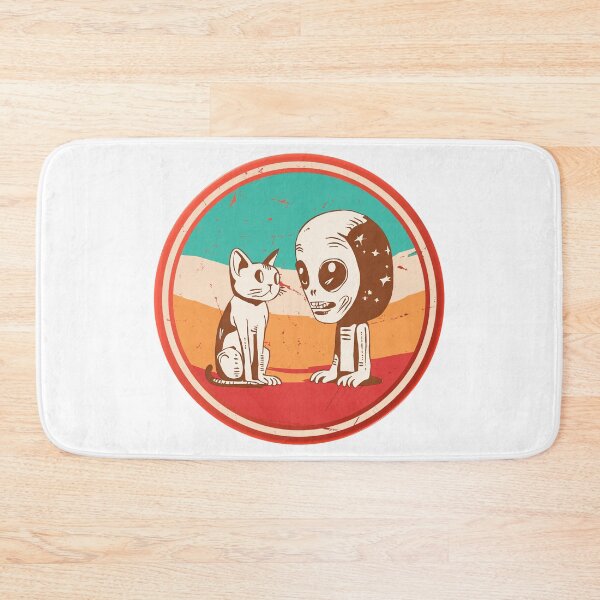 Item preview, Vintage Alien and Cat Conversation: Intergalactic Chit-Chat T-Shirt designed and sold by GorinART.