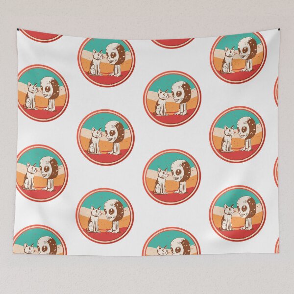 Item preview, Vintage Alien and Cat Conversation: Intergalactic Chit-Chat T-Shirt designed and sold by GorinART.