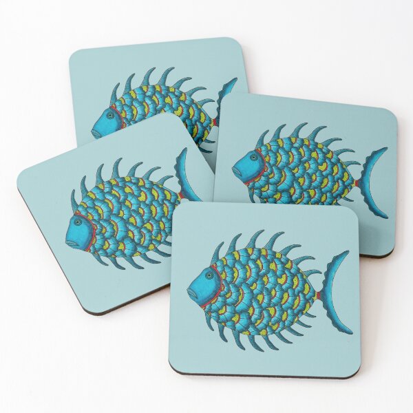 Item preview, Red Collared Fish  designed and sold by KakiDimock.