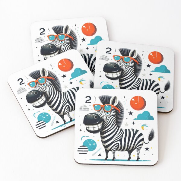 Item preview, ZEBRA WITH GLASSES designed and sold by MargoGallery.
