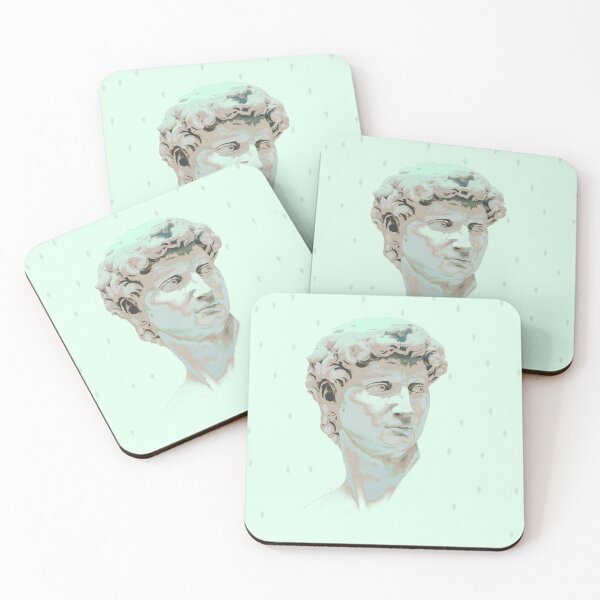 Item preview, Michelangelo's David statue rainy day funny cute print designed and sold by HandmadeMood.