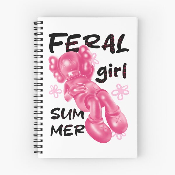 Item preview, Feral Girl Summer with Pink Kaws Hypebeast Figurine designed and sold by OmoYolo.