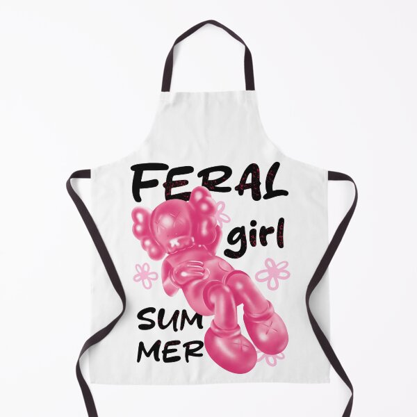 Item preview, Feral Girl Summer with Pink Kaws Hypebeast Figurine designed and sold by OmoYolo.