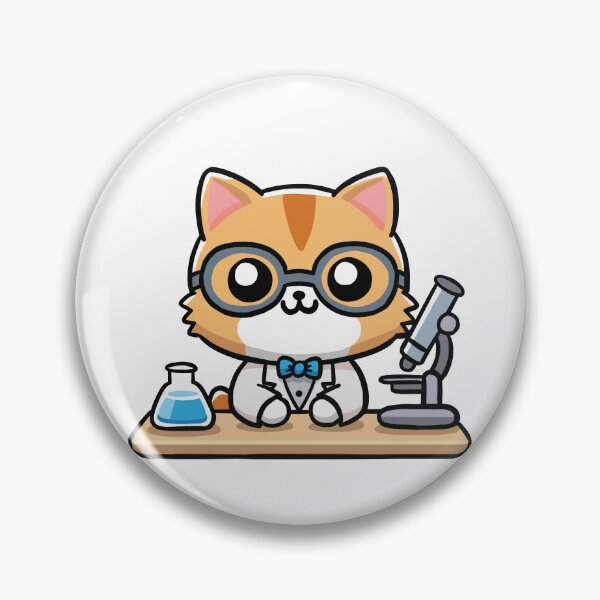 Item preview, Cute Scientist Cat, Science designed and sold by TalesOfScience.