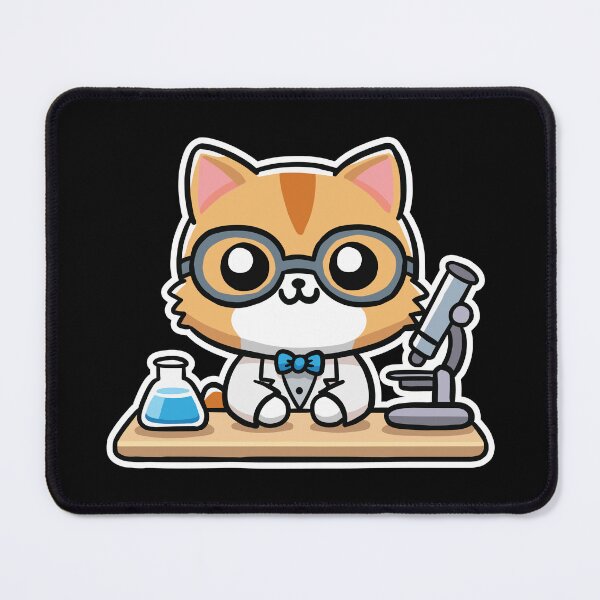 Item preview, Cute Scientist Cat, Science designed and sold by TalesOfScience.