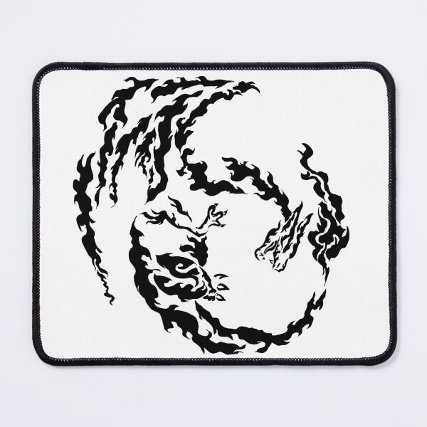 Item preview, Flaming dragon tribal black designed and sold by Artsydragongal.