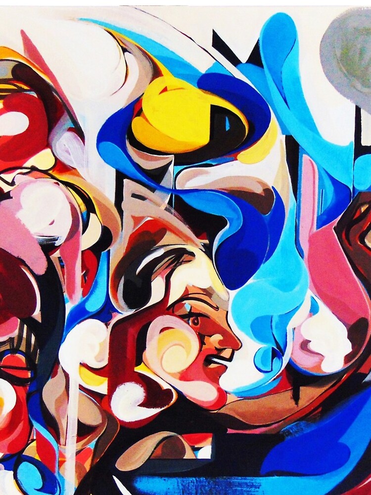 Expressive Abstract People Composition painting by CatarinaGarcia