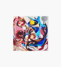 Expressive Abstract People Composition painting Art Board Print