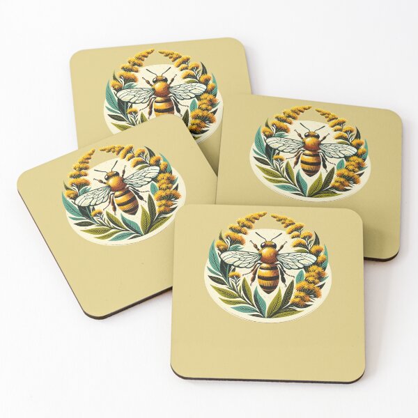 Item preview, Goldenrod Honeybee designed and sold by FrictionMaxxing.