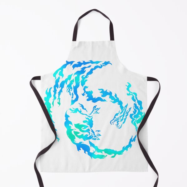 Item preview, Flaming dragon tribal blazing blue designed and sold by Artsydragongal.