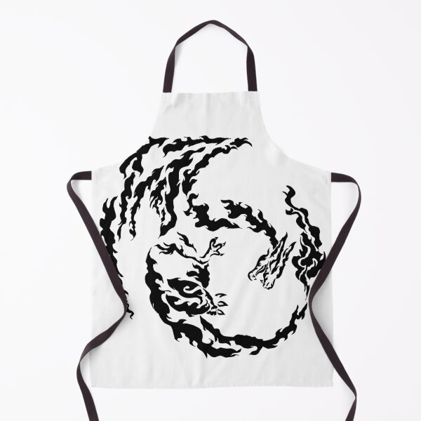 Item preview, Flaming dragon tribal black designed and sold by Artsydragongal.
