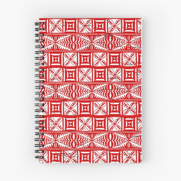 Artikelvorschau, Ngatu Tokelau Feletoa Fata Tongan Traditionelles polynesisches rotes Muster entworfen und verkauft von InkKiai.