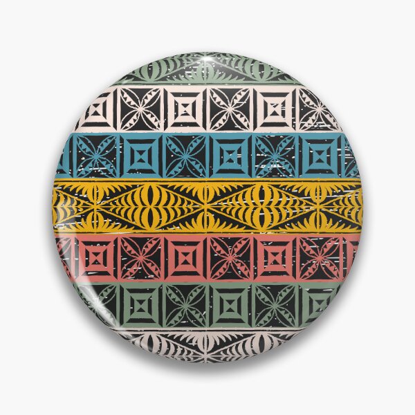 Item preview, Ngatu Tokelau Feletoa Fata Tongan Traditional Polynesian Summer Pattern designed and sold by InkKiai.