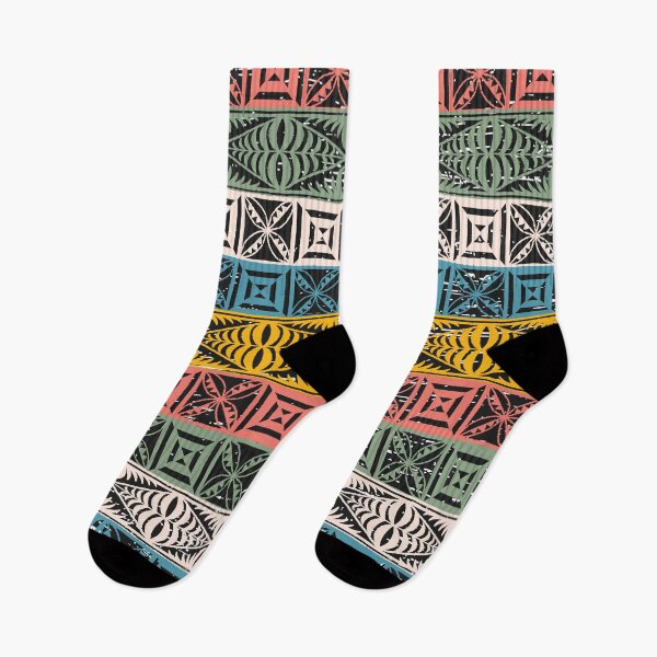 Item preview, Ngatu Tokelau Feletoa Fata Tongan Traditional Polynesian Summer Pattern designed and sold by InkKiai.
