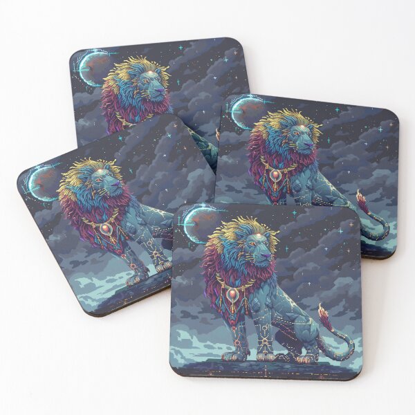 Item preview, Cosmic Lion Pixel Art designed and sold by Kaos-Bit.