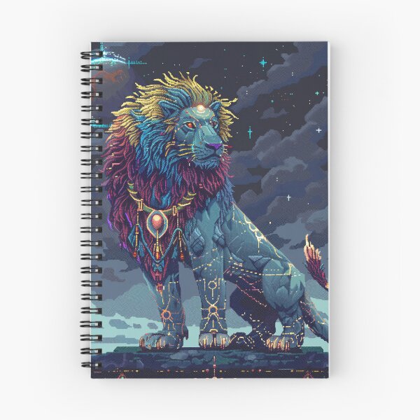 Item preview, Cosmic Lion Pixel Art designed and sold by Kaos-Bit.