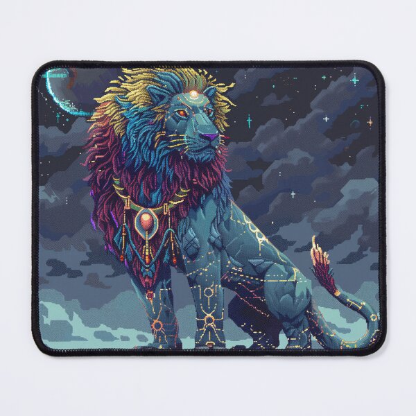 Item preview, Cosmic Lion Pixel Art designed and sold by Kaos-Bit.