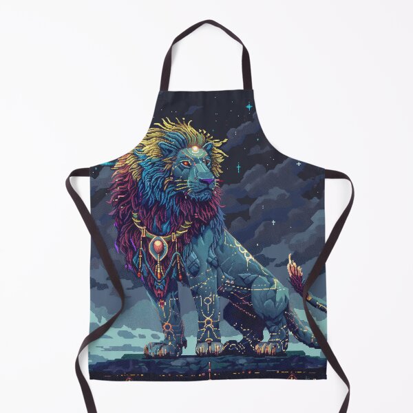 Item preview, Cosmic Lion Pixel Art designed and sold by Kaos-Bit.