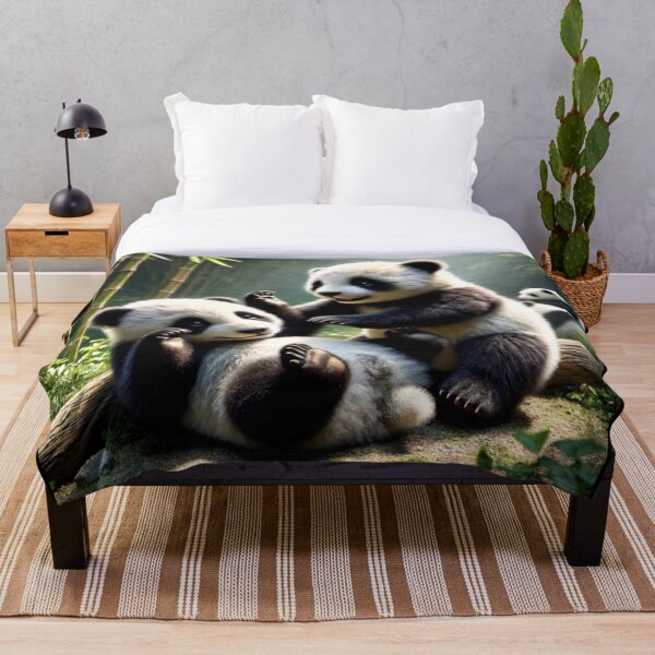 Aperçu de l'œuvre Petits pandas créée et vendue par SableBlu.