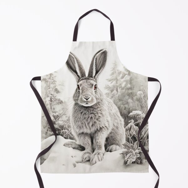 Item preview, Black and white Rabbit pencil drawing designed and sold by Pencil-Art.