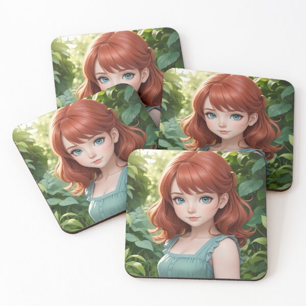 Item preview, Red Haired Girl designed and sold by AICreativeArts.