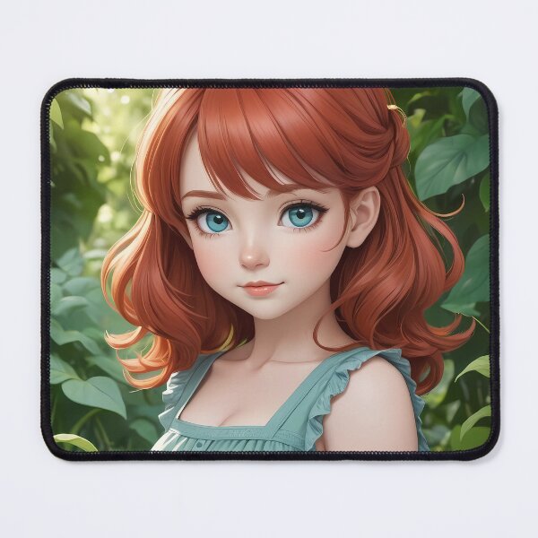 Item preview, Red Haired Girl designed and sold by AICreativeArts.