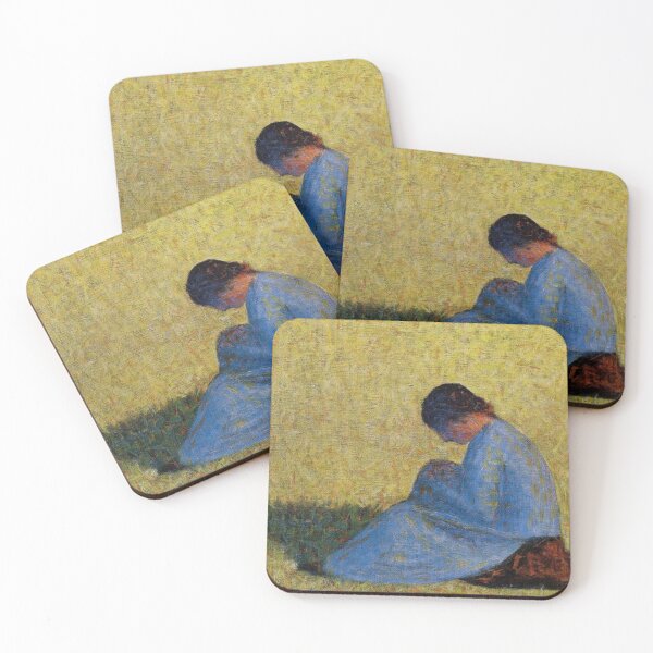 Item preview, Peasant Woman Georges Seurat Famous painting designed and sold by ArtUnova.