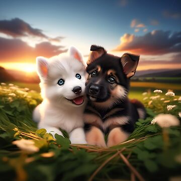Artwork thumbnail, Puppy love by Marcu Ioachim