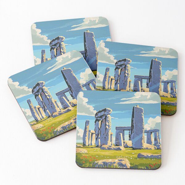 Item preview, Stone Henge Travel Poster, Perfect Gift for Travel Enthusiasts, Vintage Style Wall Art, England Wall art for home decor, Stone Henge print. designed and sold by Thegalleryshop1.
