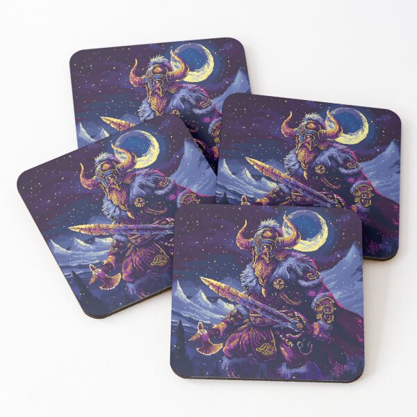 Item preview, Space Viking Pixel Art designed and sold by Kaos-Bit.