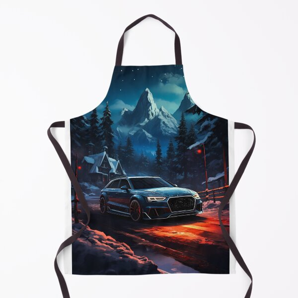 Item preview, Blue Audi RS4 ABT In Dark And Snowy Forest Theme designed and sold by RevUpDesign.