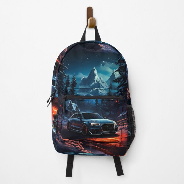 Item preview, Blue Audi RS4 ABT In Dark And Snowy Forest Theme designed and sold by RevUpDesign.