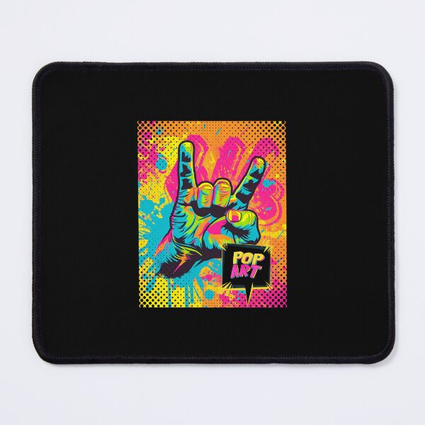 Item preview, Hand sign, pop art style colorful artwork, vivid graphics designed and sold by silent-violin.