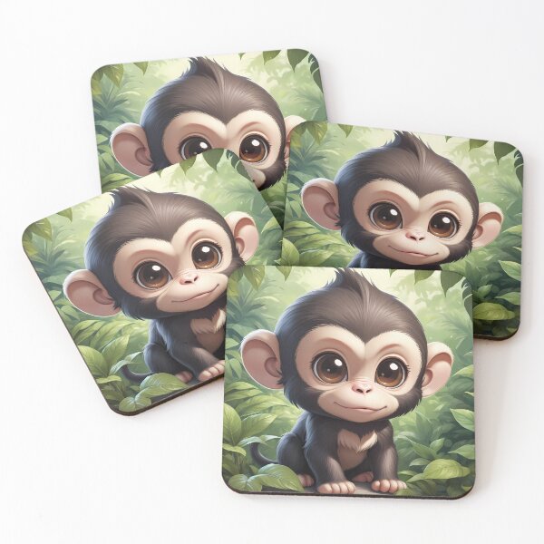 Item preview, Curious Monkey designed and sold by AICreativeArts.