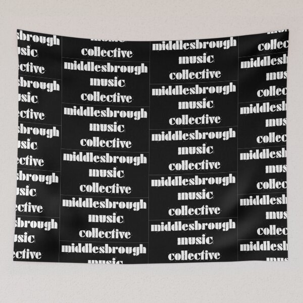 Item preview, Middlesbrough Music Collective Retro 80's Screenprint logo White On Black designed and sold by Logo-A-GoGo.