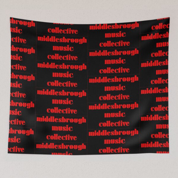 Item preview, Middlesbrough Music Collective Retro 80's Screenprint logo Red On Black designed and sold by Logo-A-GoGo.