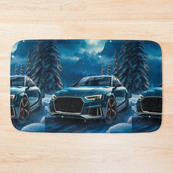 Item preview,  Blue Audi RS3 Snowy Road And Moon designed and sold by RevUpDesign.