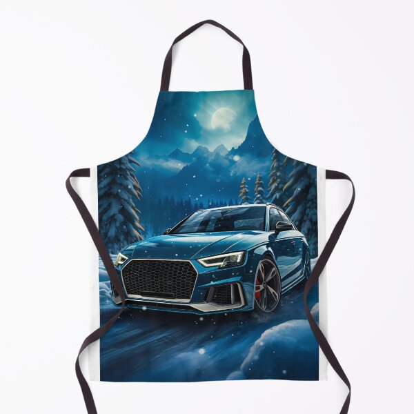 Item preview,  Blue Audi RS3 Snowy Road And Moon designed and sold by RevUpDesign.