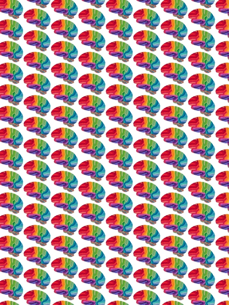 Embroidered Look - Rainbow Brain by Laurabund