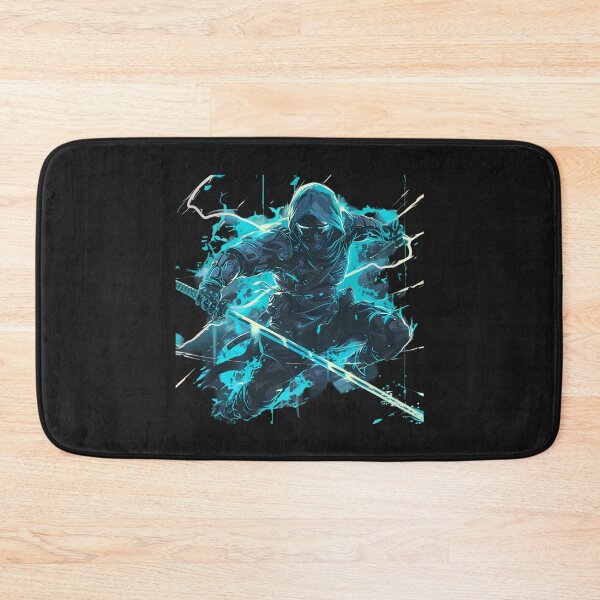 Item preview, Electric Azure Ninja designed and sold by AI-Only Creations.