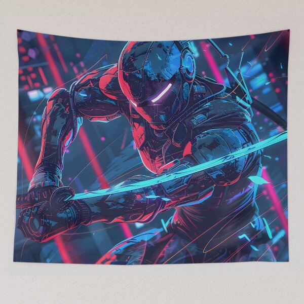 Item preview, Neon Shadow Ninja designed and sold by AI-Only Creations.