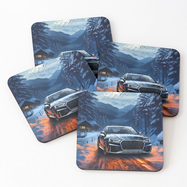 Item preview,  Audi RS4 ABT In Winter Alpine Village With Snow designed and sold by RevUpDesign.